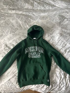 Russell Athletic Michigan State Green Crewneck Hoodie